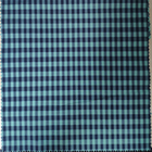 110GSM Blue Cotton Check Fabric Chlorine Bleaching Resistant No Extreme Smell